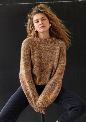 PULLOVER Ecopuno & Silkhair - Stickmönster (DK) från Lana Grossa