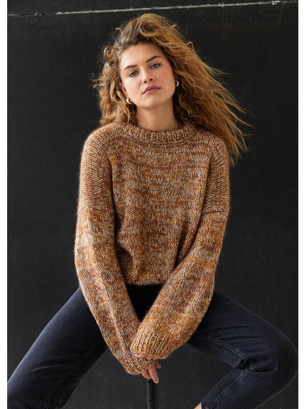Lana Grossa PULLOVER Ecopuno & Silkhair - Stickmönster (DK)