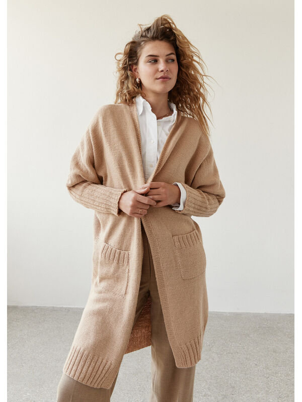 Lana Grossa LÅNG CARDIGAN Landlust Alpaka Merino 160 - Stickmönster (SE)