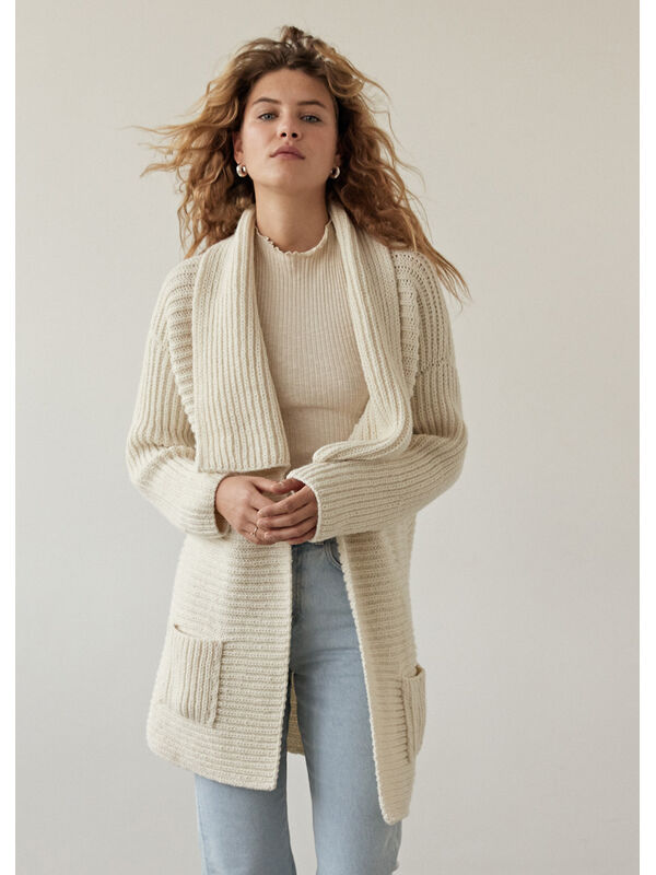 Lana Grossa CARDIGAN Alta Moda Alpaca - Stickmönster (SE)
