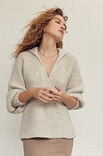 Lana Grossa PULLOVER Natural Alpaca Pelo - Stickmönster (SE)