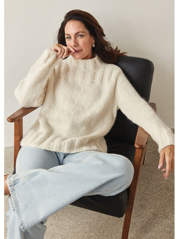 Lana Grossa PULLOVER Brigitte No. 2 & Setasuri - Stickmönster (SE)