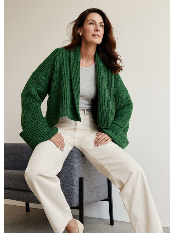 Lana Grossa CARDIGAN Alta Moda Alpaca - Stickmönster (SE)