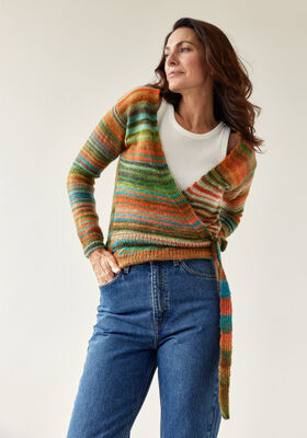 OMLOTT-CARDIGAN Colorissimo 2 - Stickmönster (SE) från Lana Grossa