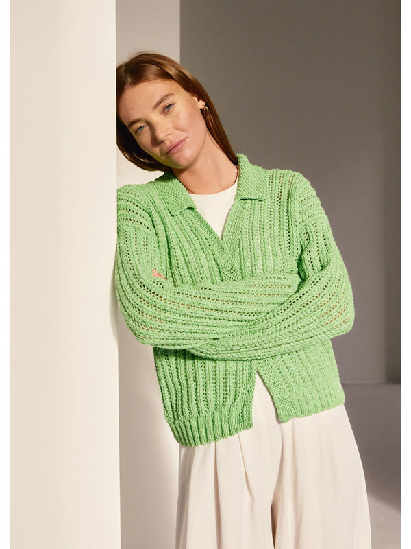 Lana Grossa CARDIGAN Landlust Sommerseide - Stickmönster (SE)