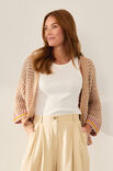 Lana Grossa CARDIGAN Cotton Wool & Elastico & Landlust Baumwolle - Stickmönster (SE)