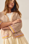 Lana Grossa CARDIGAN Cotton Wool & Elastico & Landlust Baumwolle - Stickmönster (SE)