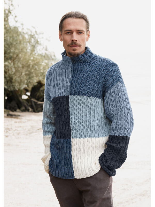 Lana Grossa PULLOVER Cool Wool Big - Stickmönster (DK)