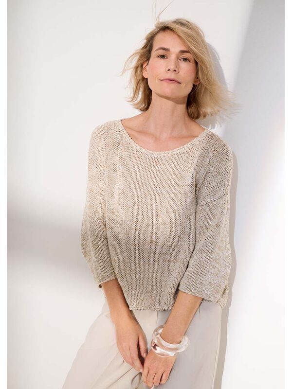 Lana Grossa PULLOVER Linissimo & Landlust Sommerseide - Stickmönster (NO)