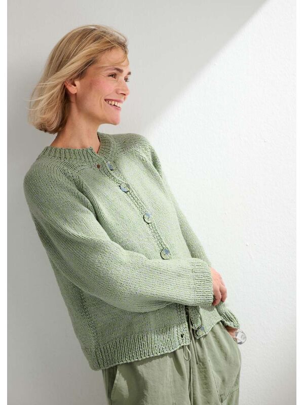 Lana Grossa CARDIGAN Alta Moda Cotolana & Sottile - Stickmönster (NO)