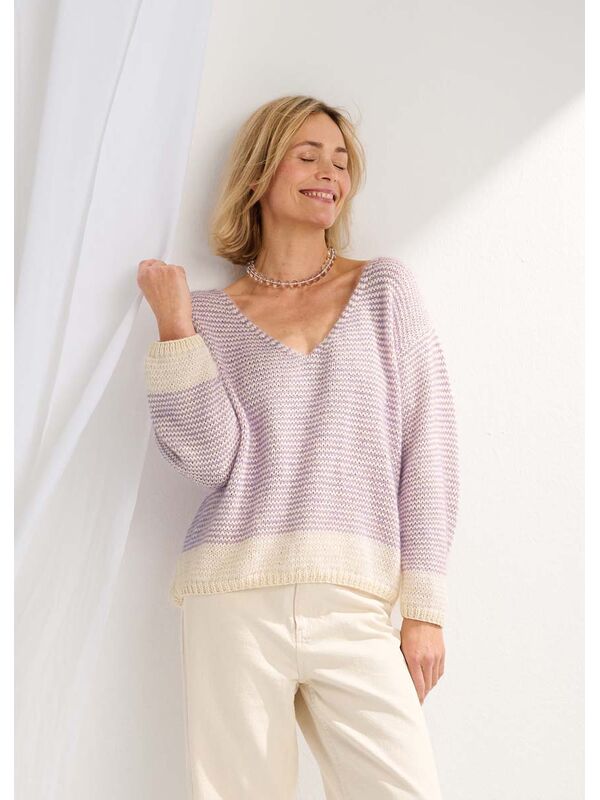 Lana Grossa PULLOVER Promessa & Silkhair - Stickmönster (NO)