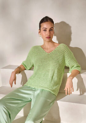 PULLOVER Landlust Sommerseide från Lana Grossa
