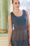 Lana Grossa KLEID MIT ZACKEN- UND GITTERLOCHMUSTER Linarte - German Edition