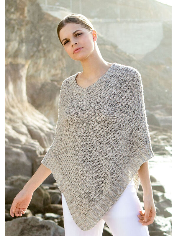 Lana Grossa PONCHO IM RIPPENWEBMUSTER Linarte - German Edition