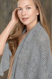 Lana Grossa TREKANTSSJAL Lace Seta Mulberry - Stickbeskrivning (SE)