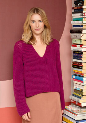 PULLOVER Cashmere 16 Fine - Stickmönster (SE) från Lana Grossa