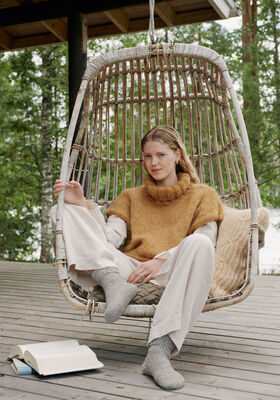 PONCHO-PULLOVER Brigitte No. 2 & Brigitte No. 3 - Stickmönster (SE) från Lana Grossa
