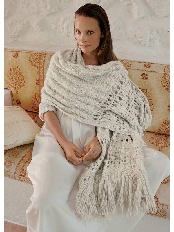 Lana Grossa STOLA Natural Alpaca Pelo - Stickmönster (SE)