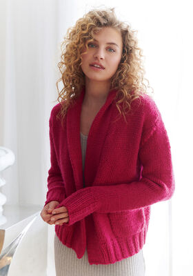 CARDIGAN Brigitte No. 5 Stickmönster (SE) från Lana Grossa