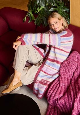 LÅNG CARDIGAN Mohair Moda - Stickmönster (SE) från Lana Grossa