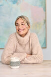 Lana Grossa PULLOVER MED RULLKRAGE Nebbia & Silkhair
