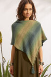 Lana Grossa PONCHO MIT QUASTEN  Summer Lace Degradé - German Edition
