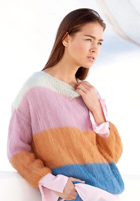 PULLOVER Silkhair - Stickmönster (DK) från Lana Grossa