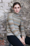 Lana Grossa SWEATER I HALVPATENT Cashmere 16 Fine Dégradé - Stickbeskrivning (DK)