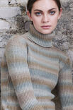Lana Grossa SWEATER I HALVPATENT Cashmere 16 Fine Dégradé - Stickbeskrivning (DK)