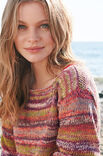 Lana Grossa PULLOVER MED VOLANGKANT A Mano - Stickbeskrivning (SE)
