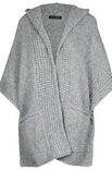 Lana Grossa GLATTSTICKAD HUVPONCHO MED KANTER MED LYFTA MASKOR Lala Berlin Lovely Cotton - Stickmönster (SE)