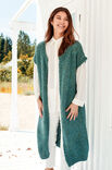 Lana Grossa GLATTSTICKAD LÅNG VÄST Lala Berlin Lovely Cotton & Brillino - Stickmönster (SE)