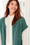 Lana Grossa GLATTSTICKAD LÅNG VÄST Lala Berlin Lovely Cotton & Brillino - Stickmönster (SE)