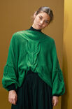 Lana Grossa PULLOVER MED FLÄTMÖNSTER Ecopuno - Stickmönster (SE)