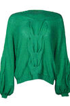 Lana Grossa PULLOVER MED FLÄTMÖNSTER Ecopuno - Stickmönster (SE)