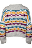 Lana Grossa PULLOVER MED RIBBOR P TVÄREN OCH HÅLMÖNSTER Alta Moda Cashmere 16 - Stickmönster (SE)