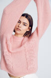 Lana Grossa PULLOVER MED MÖNSTERRÄNDER Silkhair  - Stickmönster (SE)