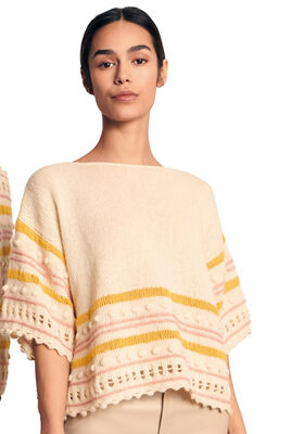 SLÄTSTICKAD PULLOVER MED MÖNSTERMIX Ecopuno - Stickmönster (DK) från Lana Grossa
