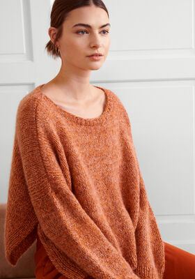 SLÄTSTICKAD PULLOVER Silkhair, Ecopuno & Brillino - Stickmönster (SE) från Lana Grossa