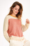 Lana Grossa SLÄTSTICKAD PULLOVER MED FÄRGFÄLT Ecopuno - Stickmönster (SE)