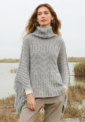 PONCHO Alta Moda Cashmere 16 - Stickmönster (SE) från Lana Grossa