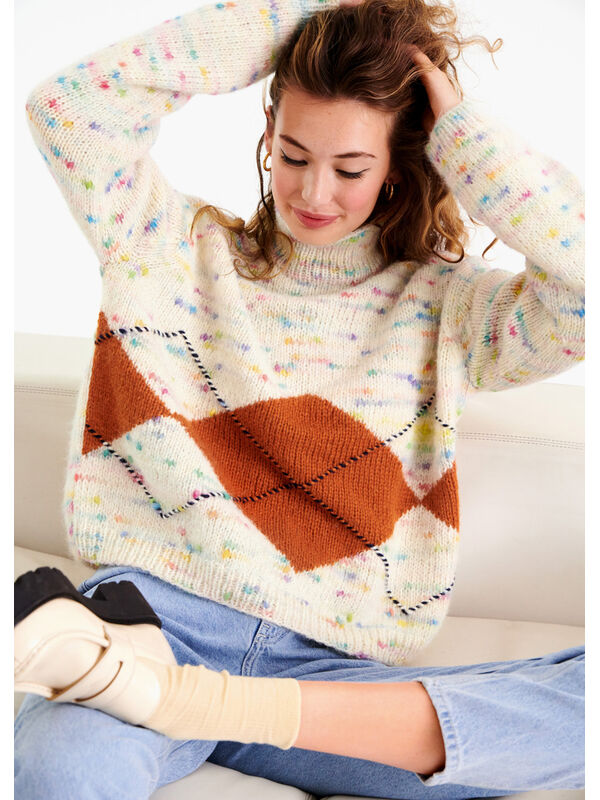 Lana Grossa PULLOVER Lala Berlin Lovely Cotton Inserto & Brigitte No. 2 - Stickmönster (DK)
