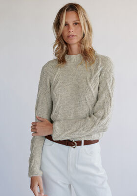 PULLOVER Natural Alpaca Pelo - Stickmönster (SE) från Lana Grossa