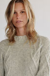 Lana Grossa PULLOVER Natural Alpaca Pelo - Stickmönster (SE)