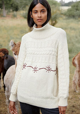 PULLOVER Landlust Alpaka Merino 100 - Stickmönster (SE) från Lana Grossa