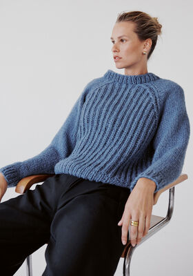 PULLOVER Ecopuno Chunky - Stickmönster (DK) från Lana Grossa