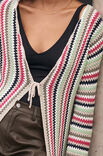 Lana Grossa VIRKAD LÅNG CARDIGAN Elastico - Virkmönster (SE)