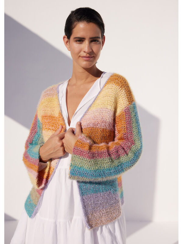 Lana Grossa CARDIGAN Gomitolo Collina & Per Fortuna - Virkmönster (SE)