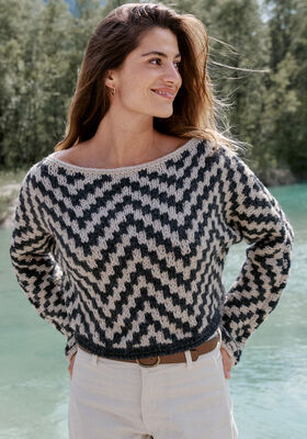 PULLOVER Lala Berlin Lovely Cotton - Stickmönster (SE) från Lana Grossa