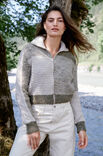 Lana Grossa CARDIGAN Natural Alpaca Pelo - Stickmönster (SE)